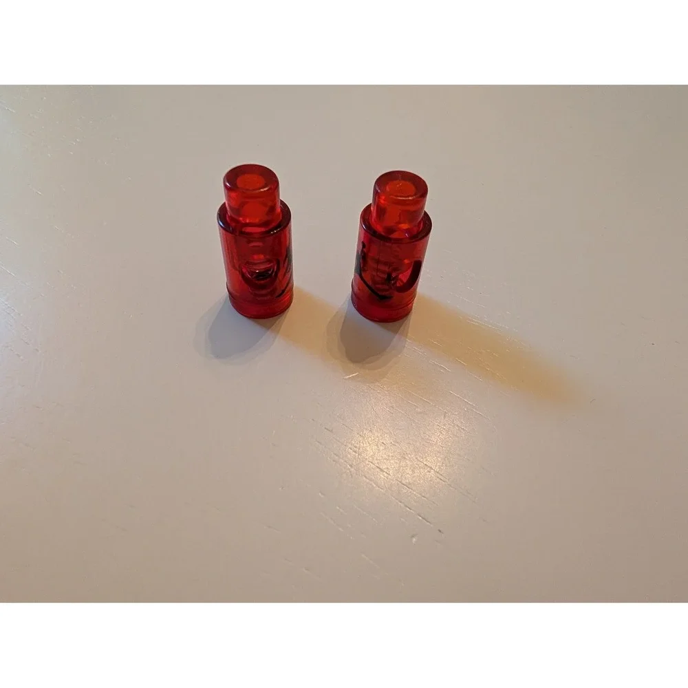 Jordan Lace Locks Red Jumpman Translucent Plastic Retro Sneaker Toggles